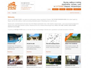 Realestate website for Immo@Catembe